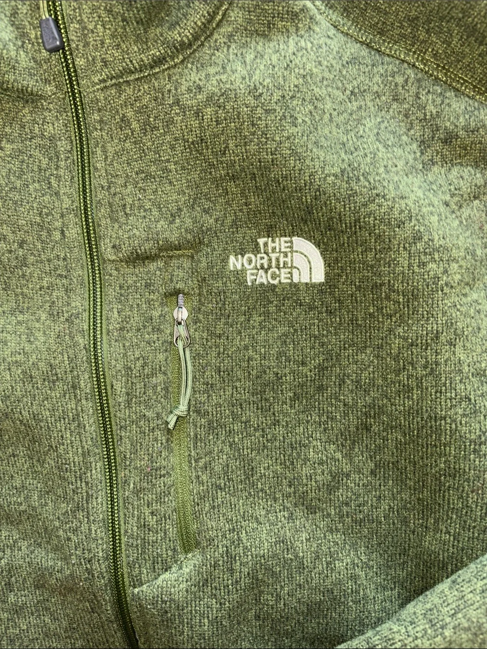 The North Face Gordon Lyons Full Zip Fleece Jacket Men’s Large Green